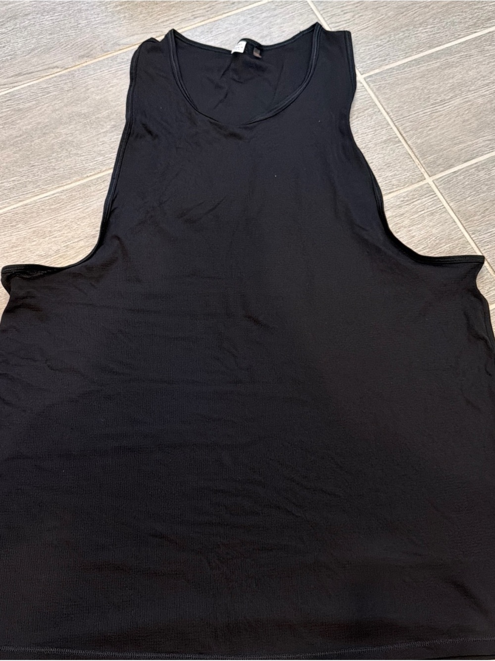 Men's Black Sleeveless Tank Top LSKD Medium